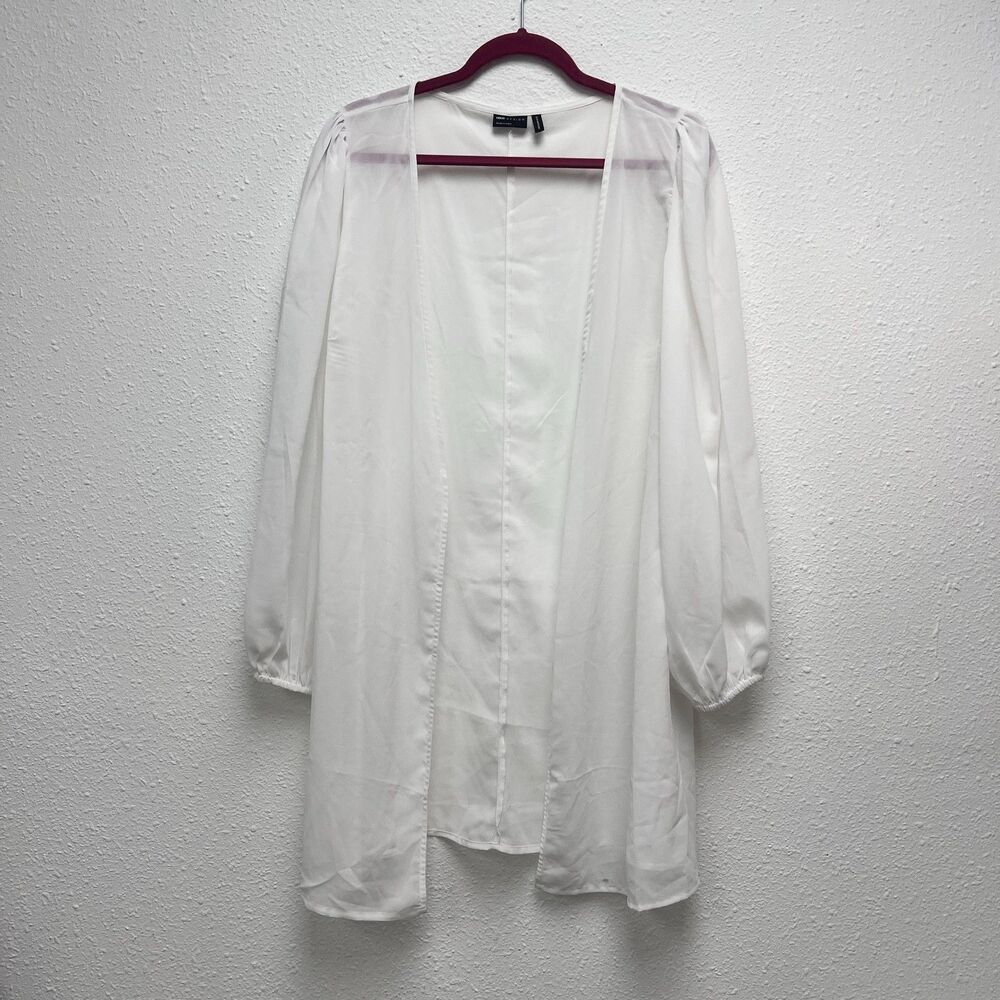 asos kimono duster all white